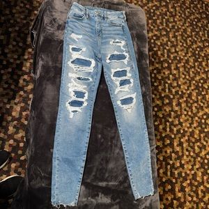 American Eagle Cozy Next Level Stretch Curvy Hi-Rise Jegging Size 4 Long